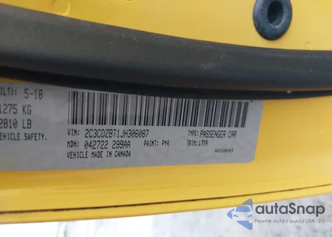 2018 Dodge Challenger R/T from USA, damaged, VIN 2C3CDZBT1JH306087